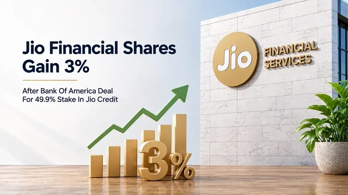 jio financial bank of america jio credit deal Jio Financial Shares Gain 3% After Bank Of America