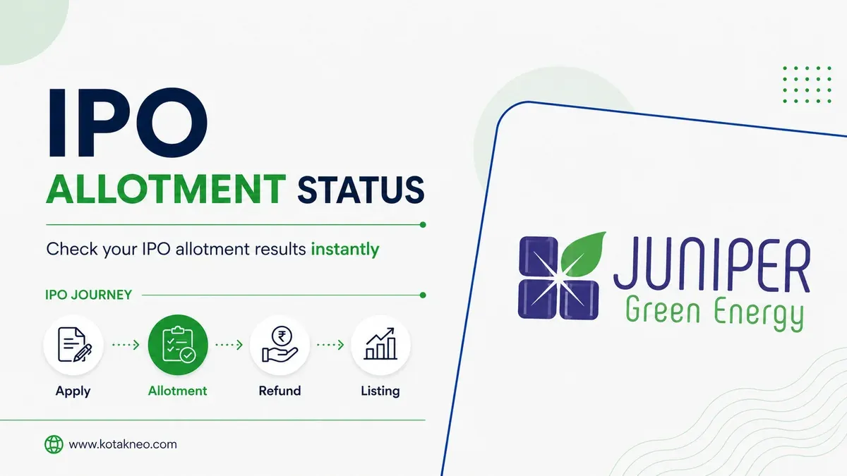 Juniper Green Energy IPO Allotment Status: Check Online on Registrar & NSE,BSE