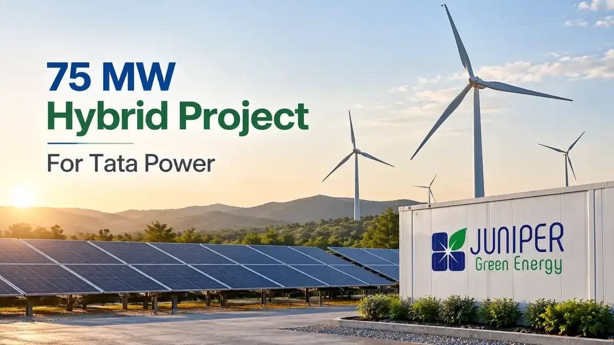 juniper green energy commissions 75 mw hybrid project Juniper Green Energy Commissions 75 MW