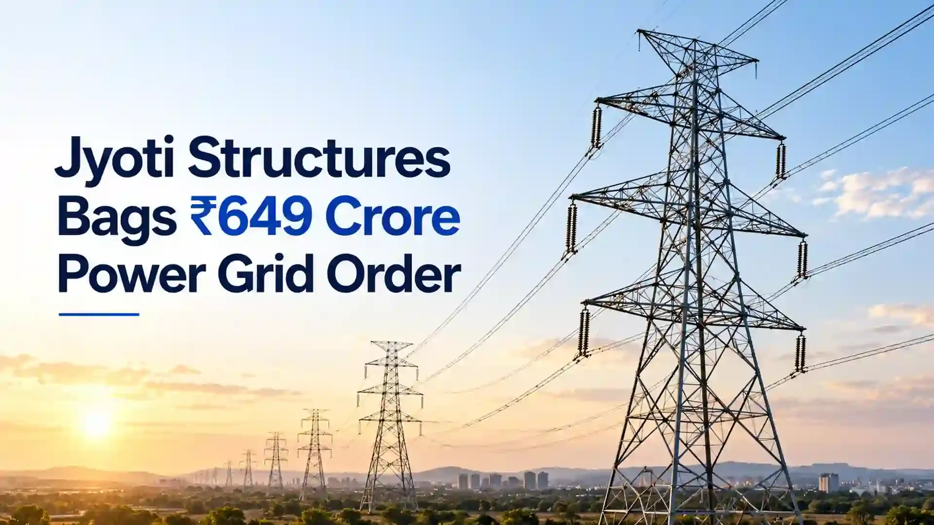 Jyoti Structures Bags ₹649 Crore Power Grid Order