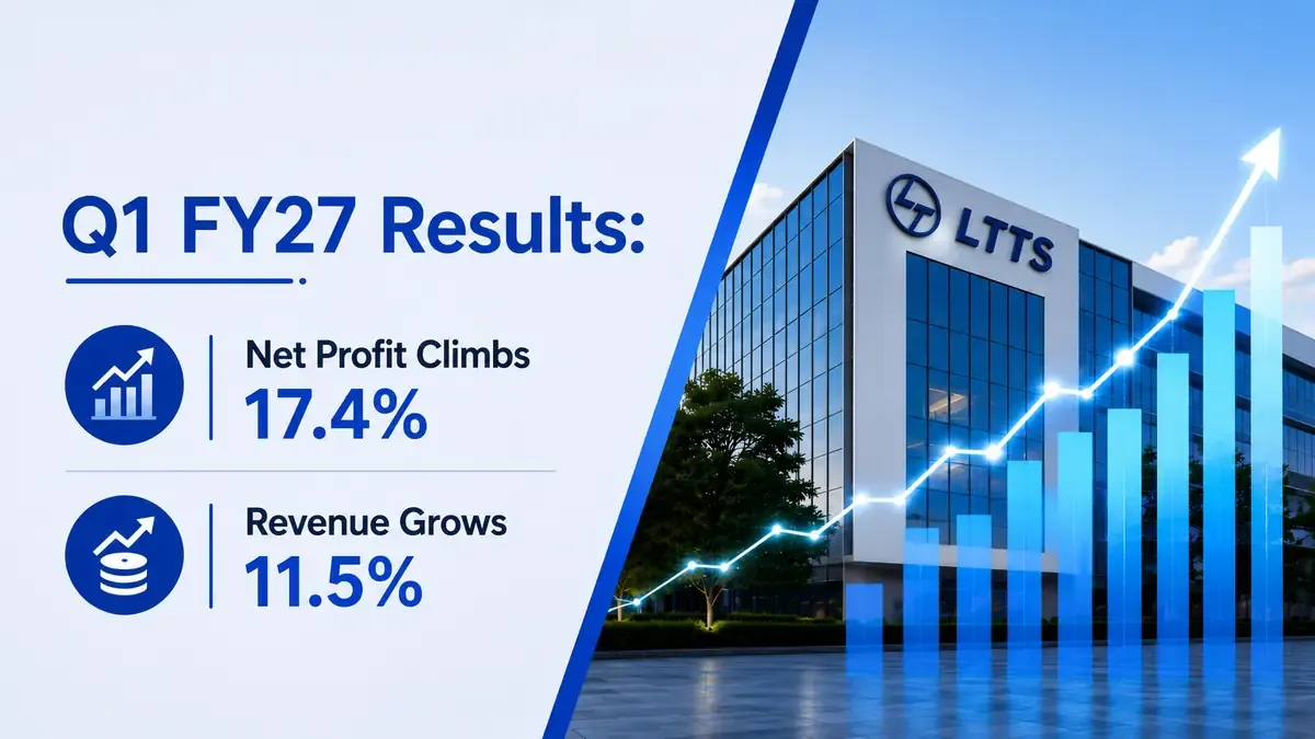 L&T Tech Q1 FY27 Results: Net profit climbs 17.4% to ₹352 crore, revenue grows 11.5% to ₹2,940 crore on large deal wins