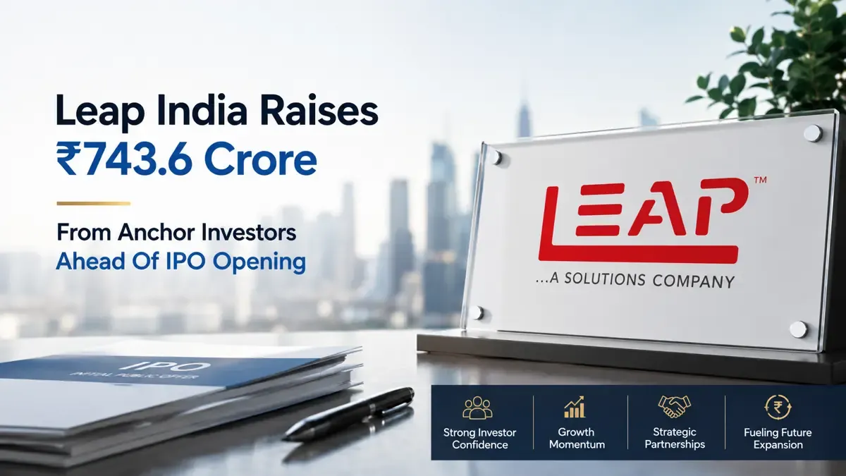 Leap India Raises ₹743.62 Crore From Anchor Investors; IPO Opens Today 