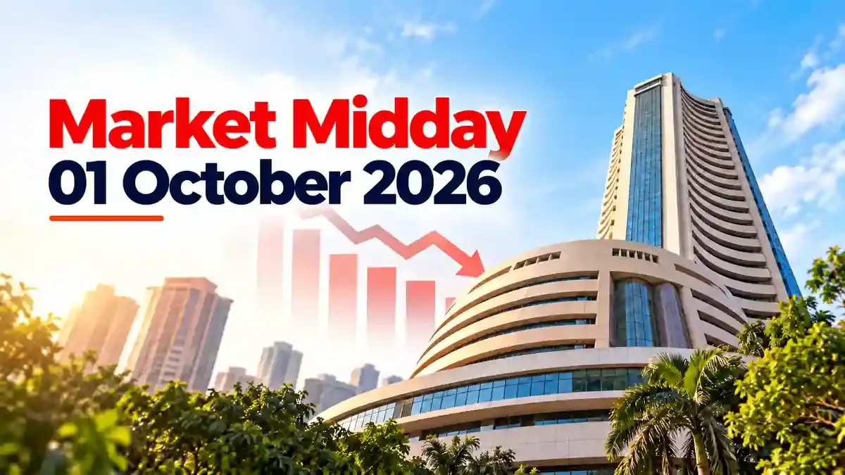 Market Midday, 01 October 2026: Benchmarks Trade In The Red 