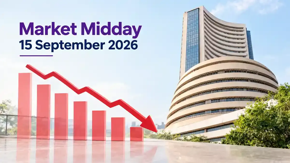 market midday 15 september 2026 benchmarks trade in red Market Midday, 15 September 2026: Sensex And Nifty Trade In The Red