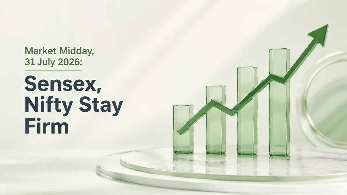 Market Midday, 31 July 2026: BSE Sensex And Nifty Trade Higher