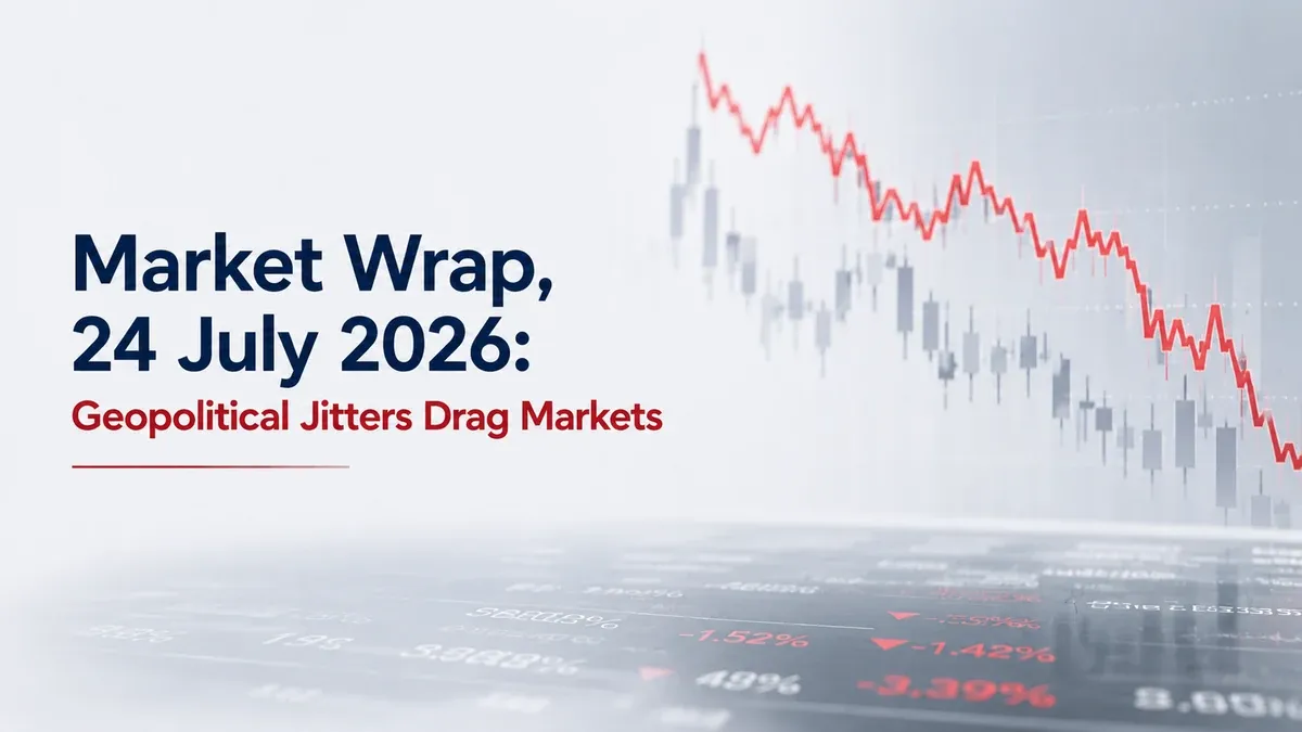 Market Wrap, 24 July 2026: Benchmarks Tumble On Weak Global Cues