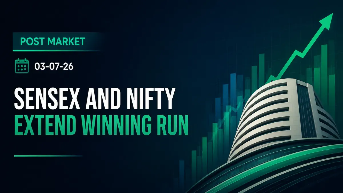 Market Wrap, 3 July 2026: Sensex And Nifty Extend Winning Run