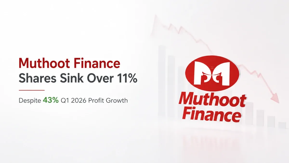 muthoot finance share price why is the stock falling today q1 2026 results Muthoot Finance Share Price