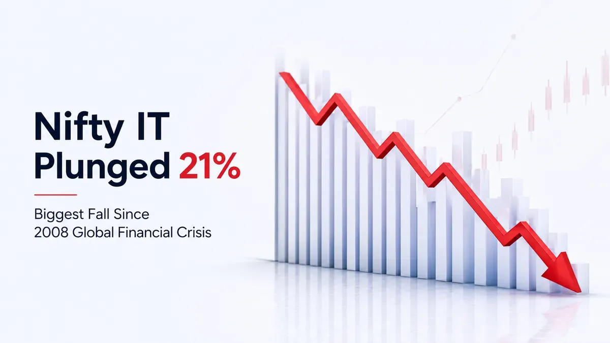 NIFTY IT Plunged 21%, Biggest Fall Since 2008 Global Financial Crisis - What Next? NIFTY IT Plunged 21%, Biggest Fall Since 2008 Global Financial Crisis - What Next?