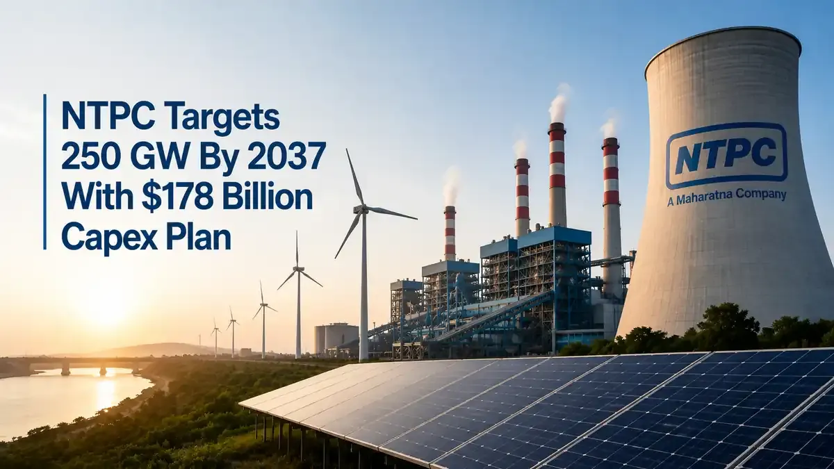 ntpc 178 billion investment 2037 generation portfolio renewable nuclear NTPC Plans $178 Billion Investment Through 2037 To Nearly Triple Generation Portfolio To 250 GW