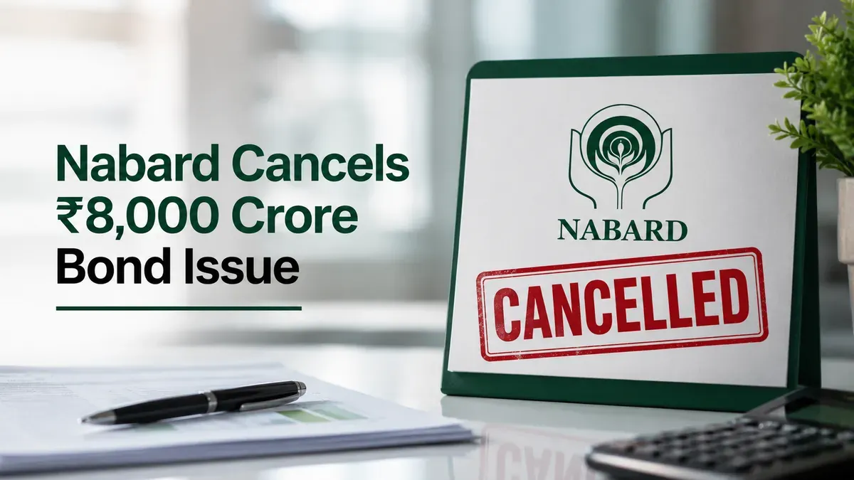 nabard cancels 8000 crore bond issue high yield bids august 2026 Nabard Cancels ₹8,000 Crore Bond Issue