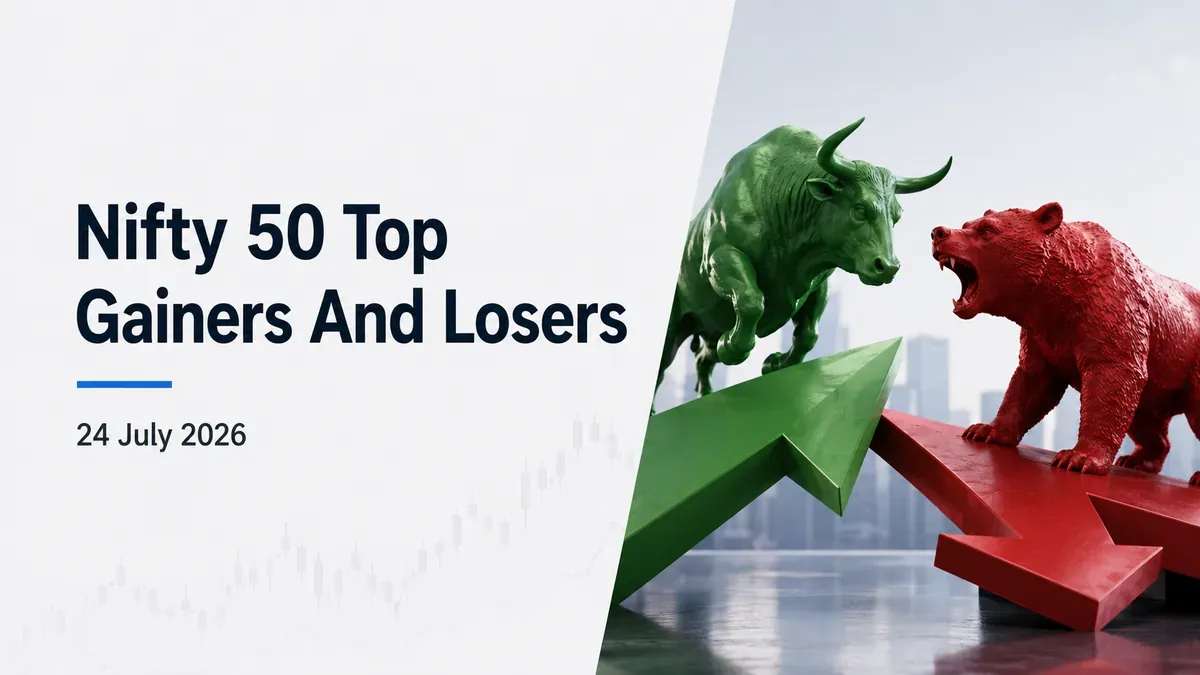 nifty 50 top gainers and losers 24 july 2026 Nifty 50 Top Gainers and Losers Today