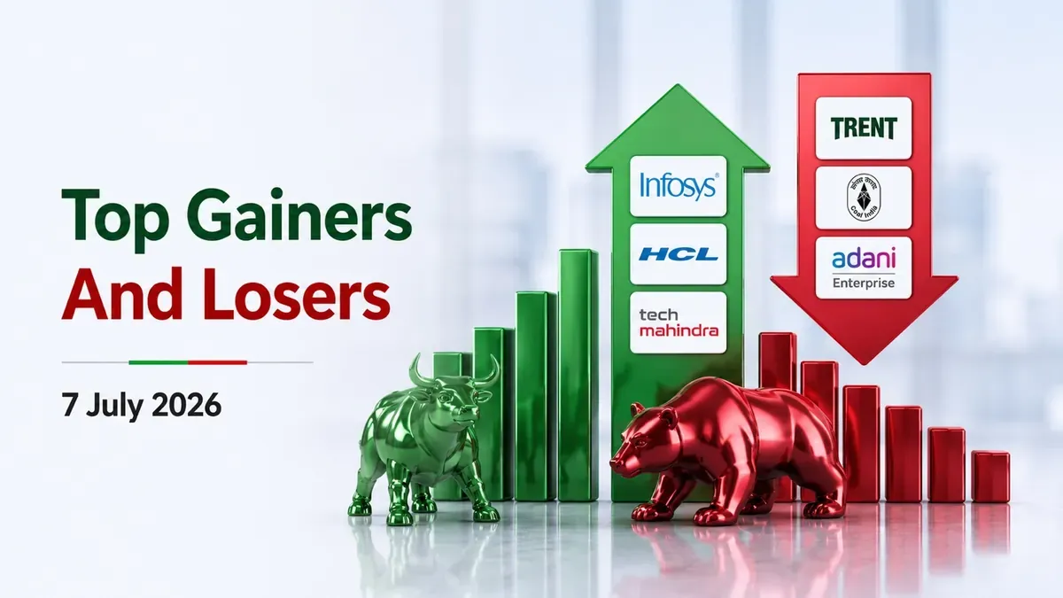 Nifty 50 Top Gainers and Losers Today, July 7: Infosys, HCLTech Among Top Movers