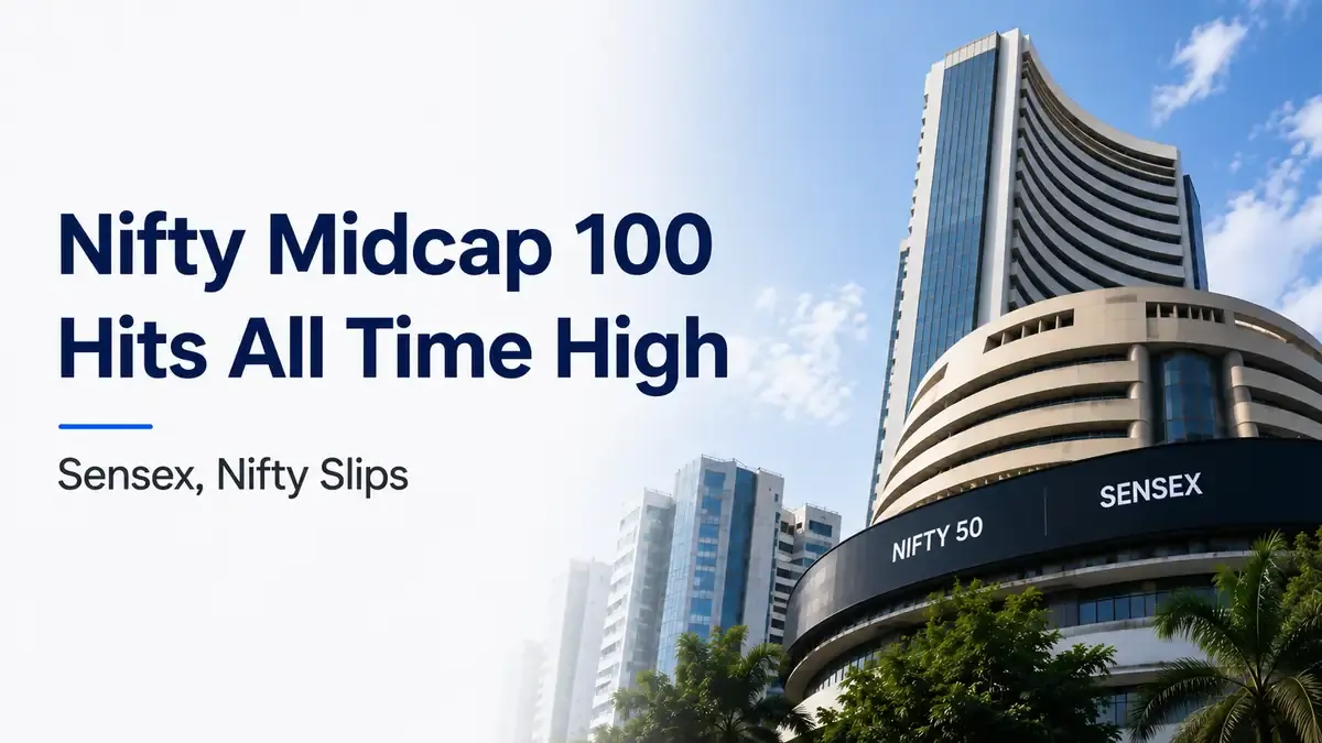 Nifty Midcap 100 Hits Fresh All-Time High Of 63,869 Even As Sensex, Nifty Slip On Fresh US Strikes On Iran 