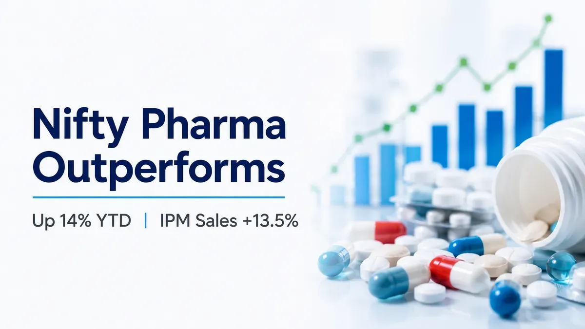Nifty Pharma Outperforms Nifty 50, Up 14% YTD as IPM Sales Growth Accelerates to 13.5% in Q1FY27