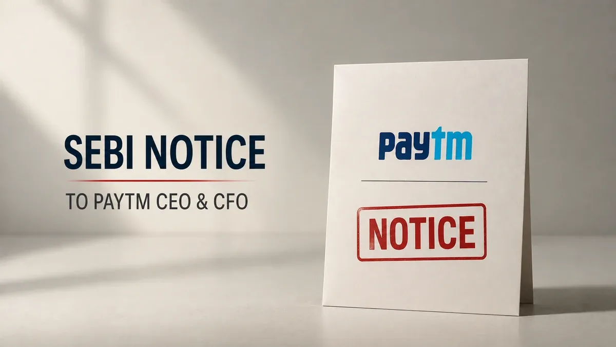 paytm ceo cfo sebi notice 2023 disclosure Paytm Top Management Gets SEBI