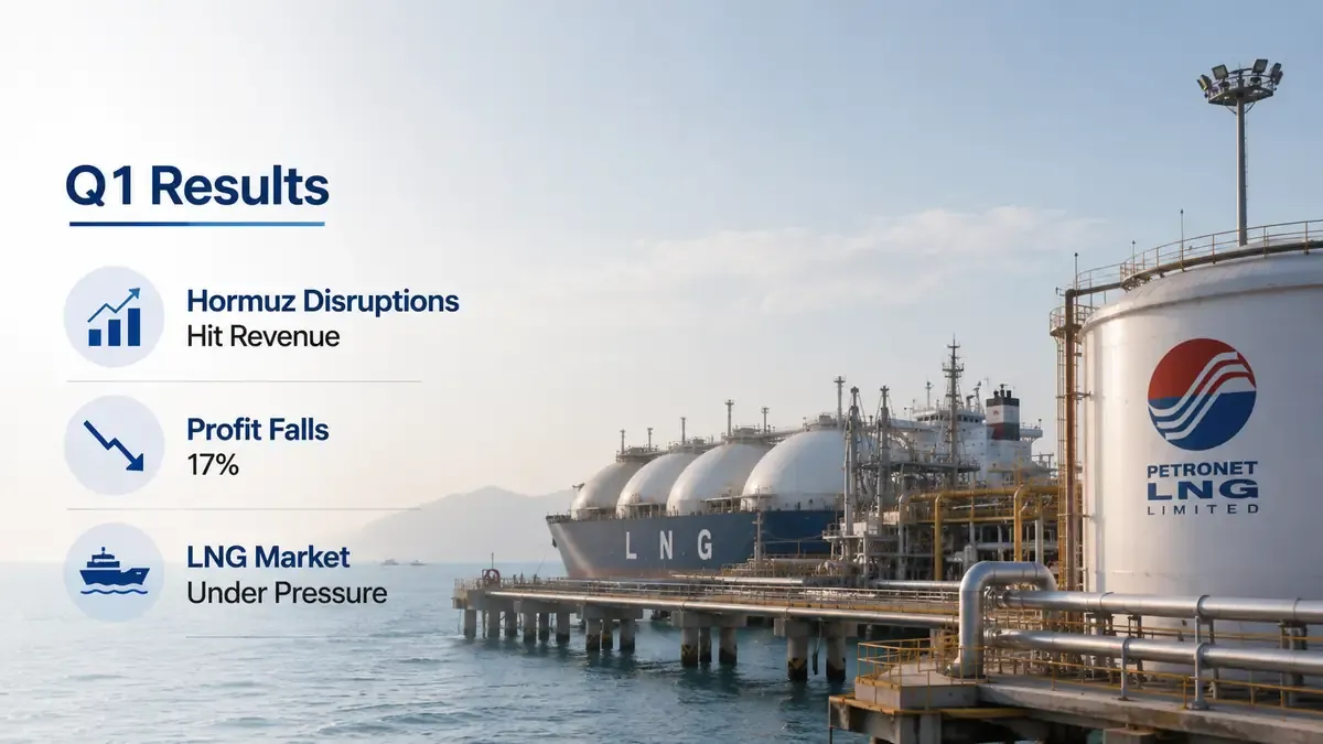 petronet lng q1 results fy27 profit revenue Petronet LNG Q1 FY 2026-27 Results: Hormuz Disruptions Hit Revenue; Profit Falls 17%