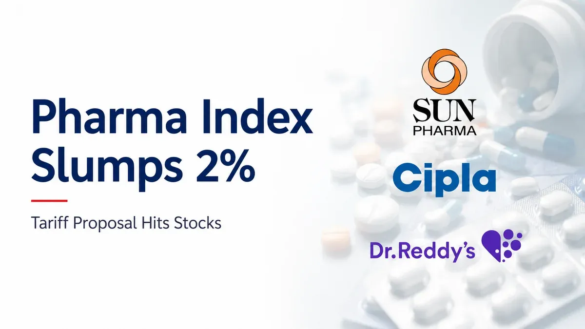 Nifty Pharma Falls Nearly 2%; Sun Pharma, Cipla, Dr Reddy's Slide After Trump's Generic Drug Tariff Proposal