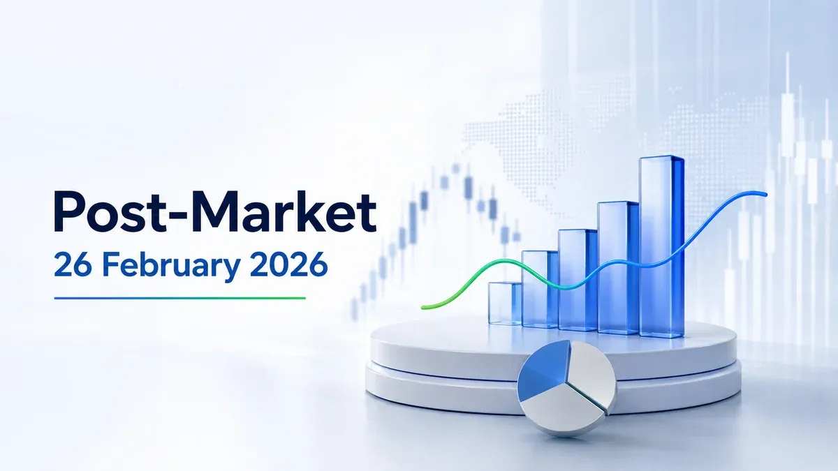 Post-Market, 26 February 2026: Markets End Flat After Choppy Day