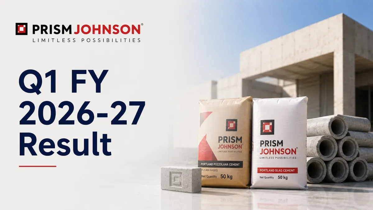 prism johnson q1 fy 2026 27 results swings to profit Prism Johnson Q1 FY 2026-27 Results