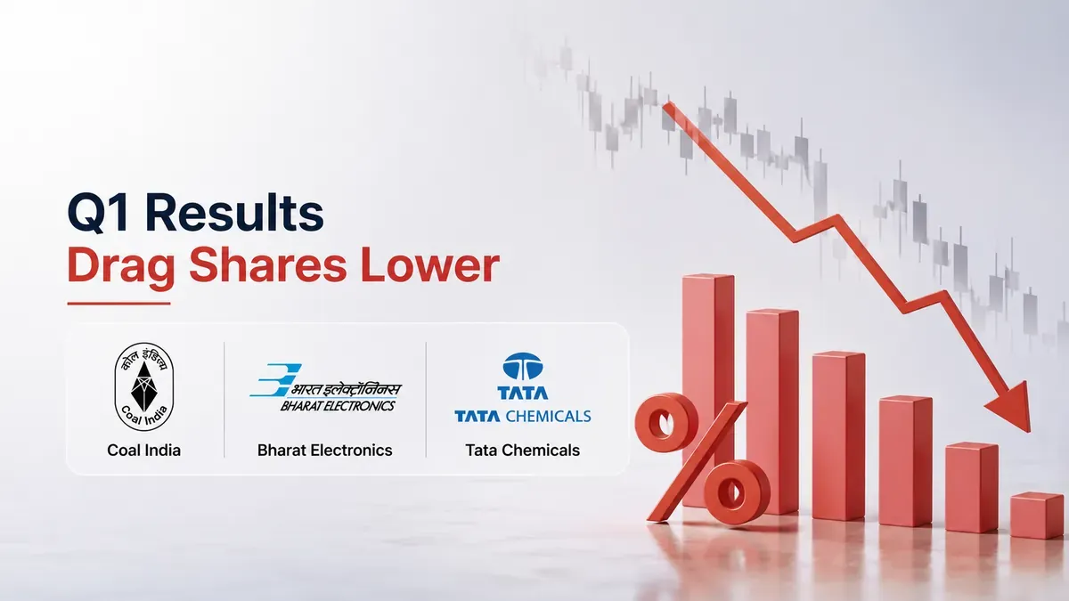 Coal India, Bharat Electronics, Tata Chemicals Share Price Fall 3-5% After Q1 FY2026-27 Results: Buy, Sell or Hold? 