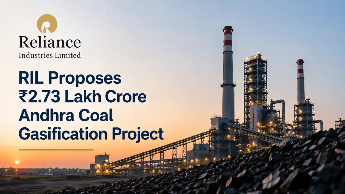 reliance industries underground coal gasification andhra pradesh 273 lakh crore Reliance Industries Bets ₹2.73 Lakh