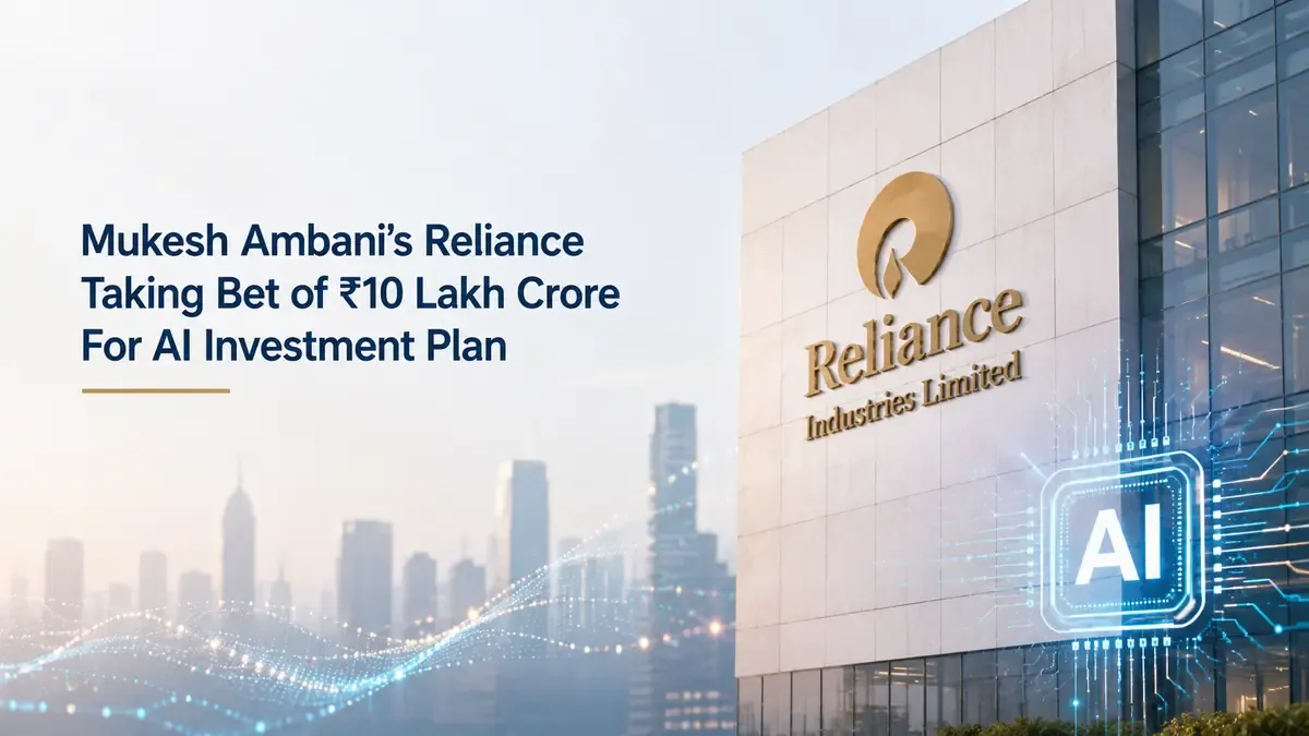 Mukesh Ambani’s Reliance Taking Bet of ₹10 Lakh Crore For AI Investment Plan