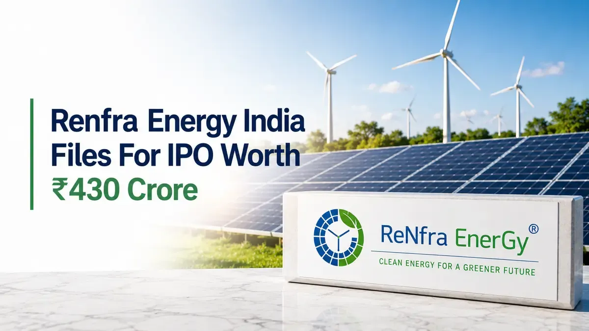 Renfra Energy India Files IPO Papers With SEBI; Fresh Issue Worth ₹430 Crore