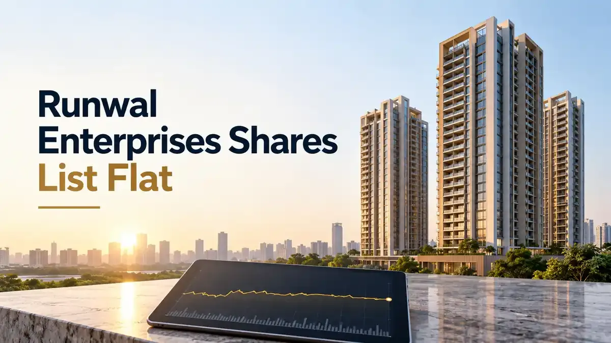 Runwal Enterprises IPO Listing: Shares List On A Muted Note; Listing Price Equals The Upper Price Band Of The IPO