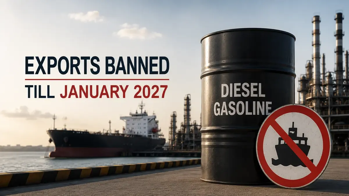 Russia Extends Diesel And Gasoline Export Bans Until January 2027 To Stabilise Domestic Market