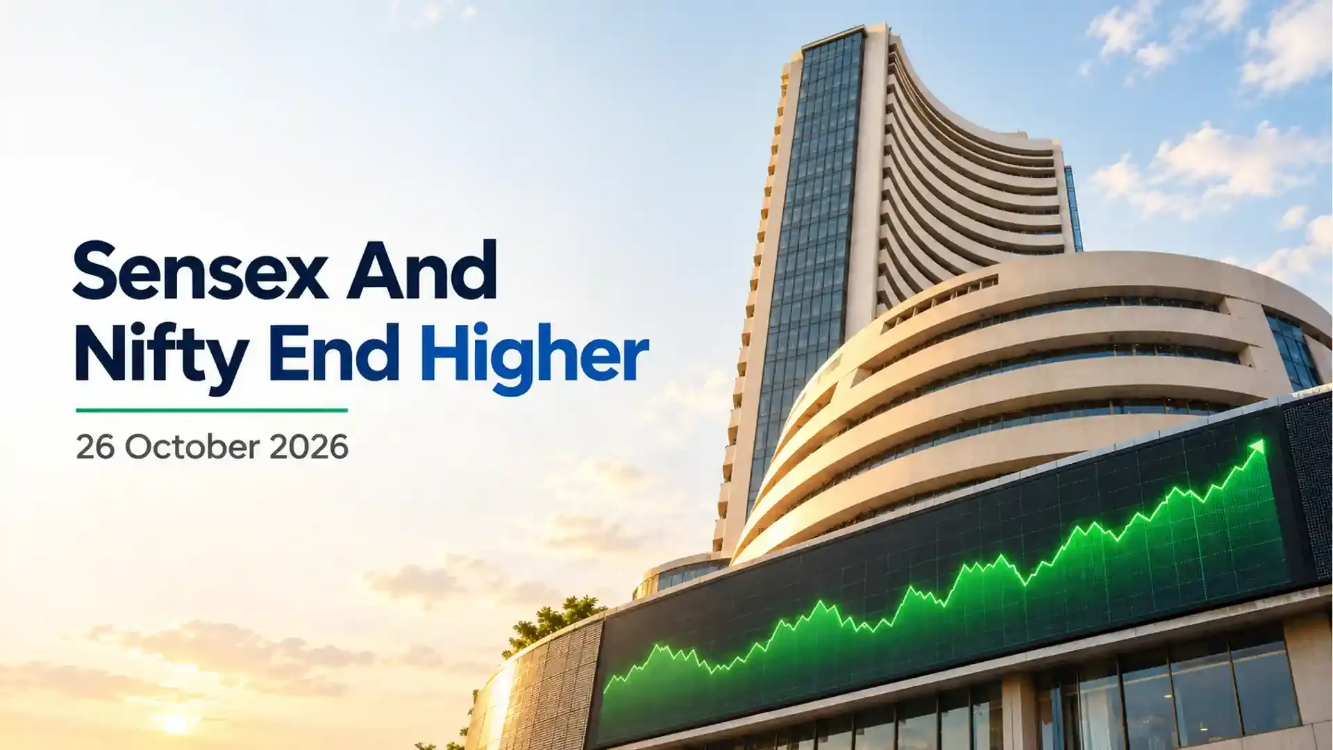 Closing Bell, 26 October 2026: Sensex And Nifty 50 Move Between Gains And Losses To End In The Green