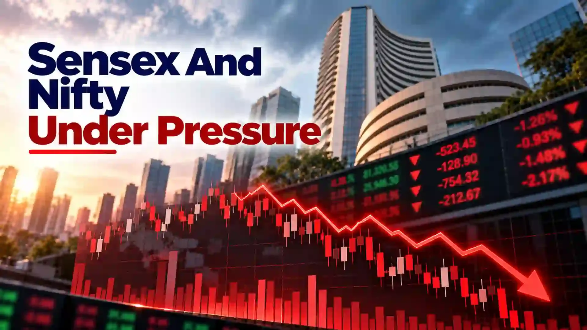 Market Midday, 26 October 2026: Sensex And Nifty 50 Shed Early Losses; Still In The Red In Late Morning Trade  