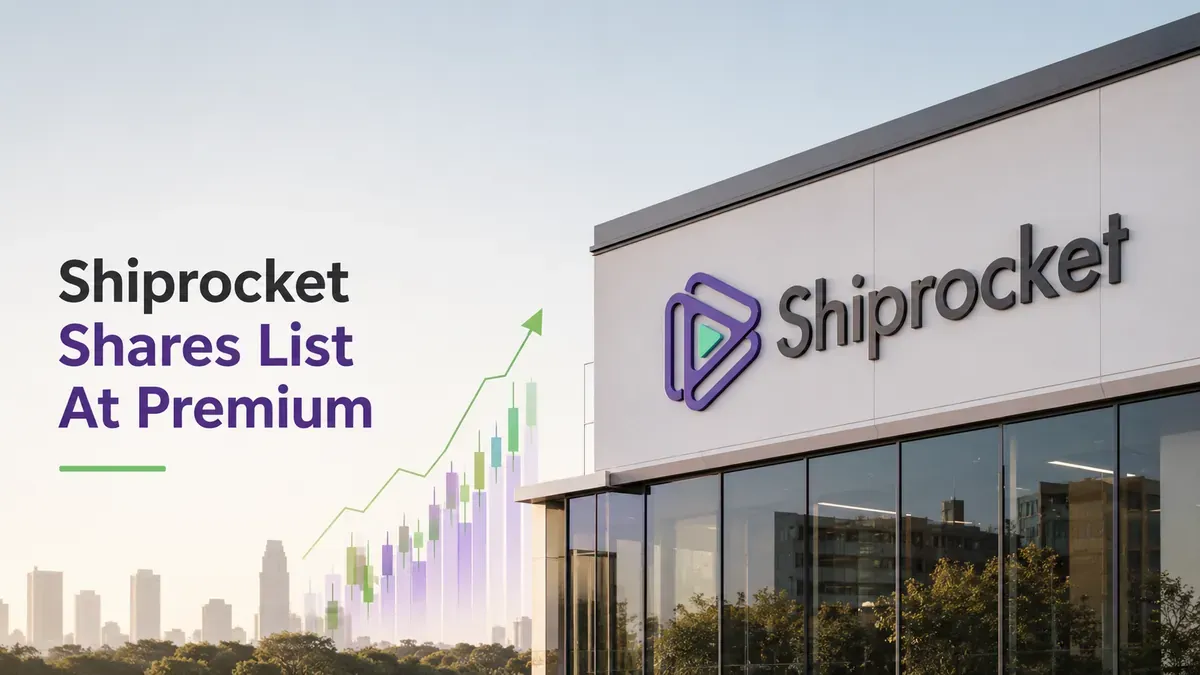 shiprocket shares debut at over 35 percent premium on nse Shiprocket IPO Listing: Shares List At Over 35% Premium On NSE