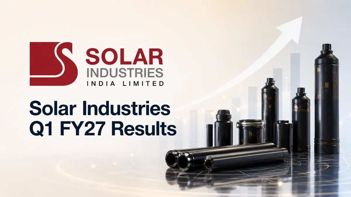 solar industries india q1 FY27 results revenue net profit Solar Industries Q1 FY27