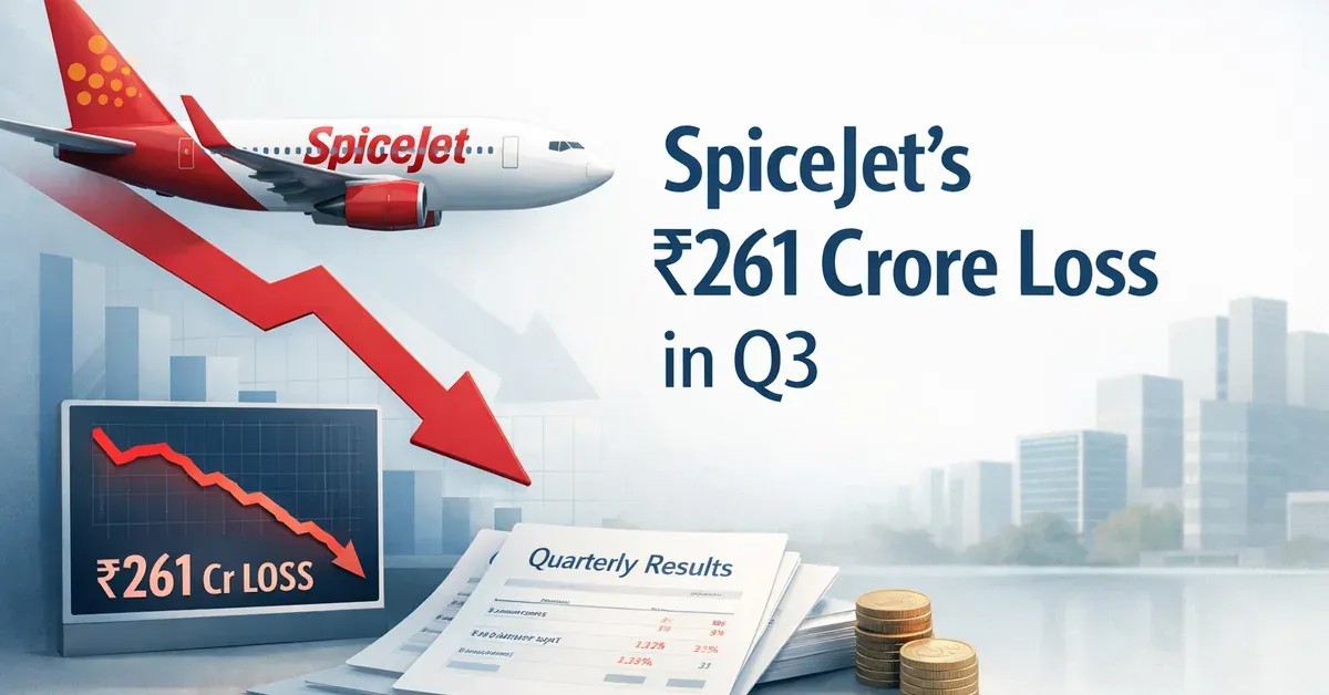 spicejet-slips-into-261-cr-loss-in-q3-despite-14-revenue-growth spicejet-q3-loss-261-crore-revenue-growth