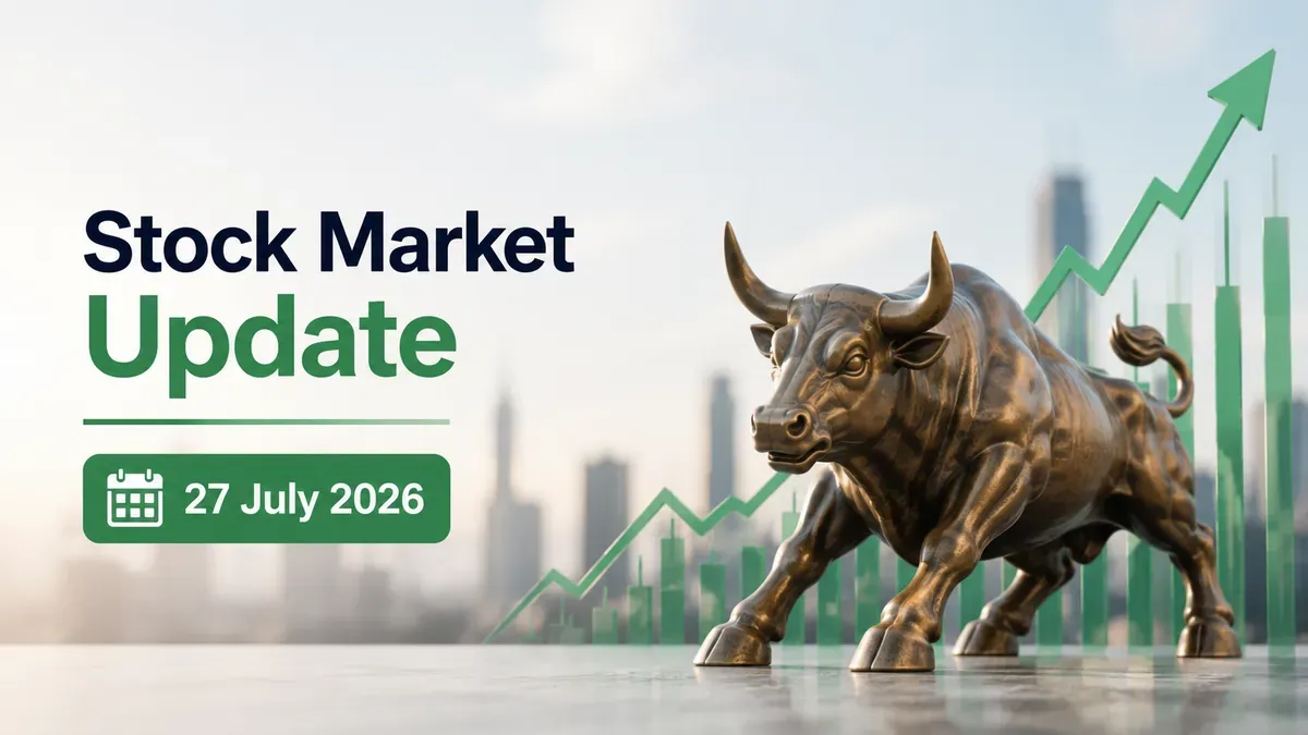 Stock Market Update 27 July 2026: Sensex Gains Over 500 Pts; Nifty 50 Above 23,900