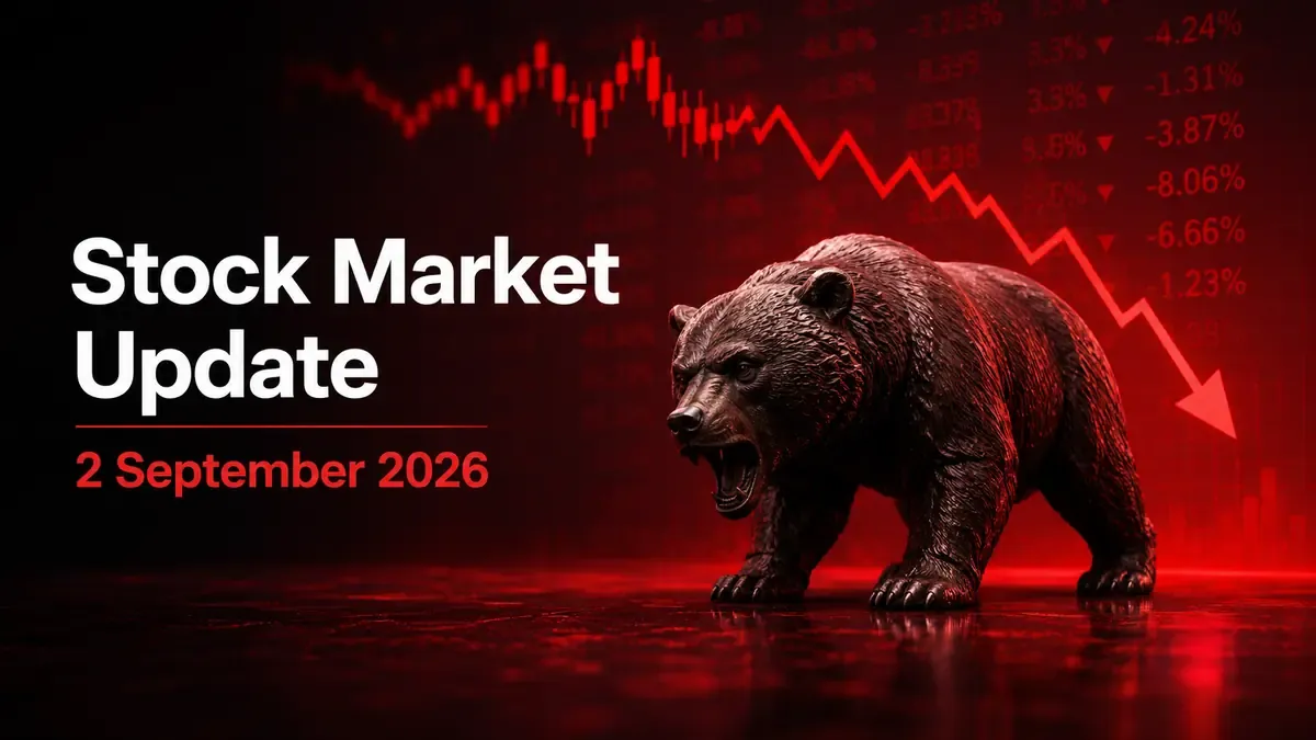 Stock Market Update 2 September 2026: Sensex Slumps Over 650 Pts; Nifty 50 Below 23,850