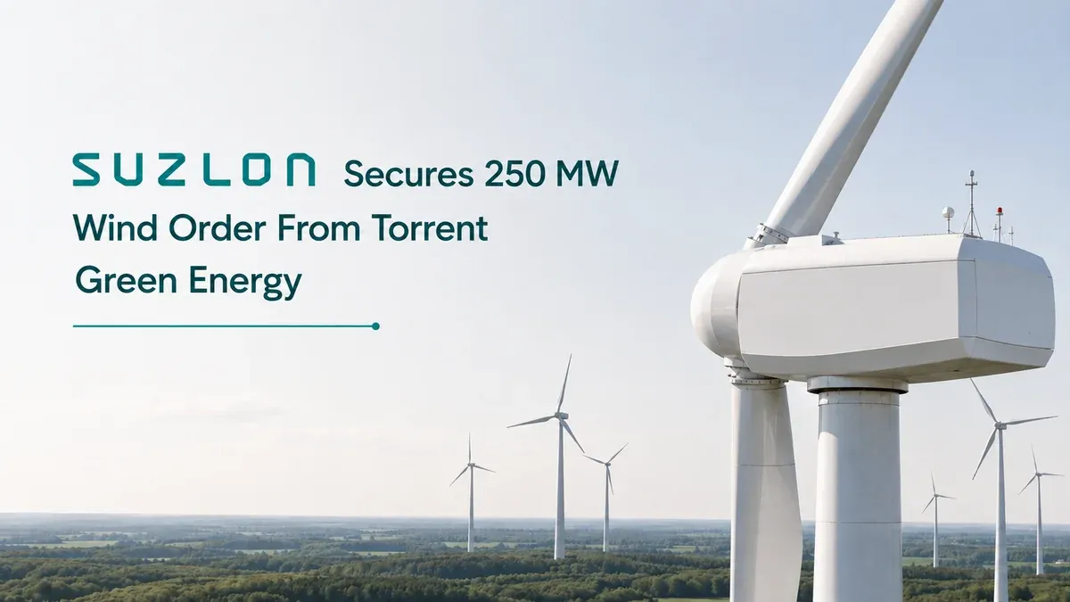 suzlon energy secures 250 mw torrent wind order Suzlon Energy Secures 250 MW Wind Order From Torrent Green Energy
