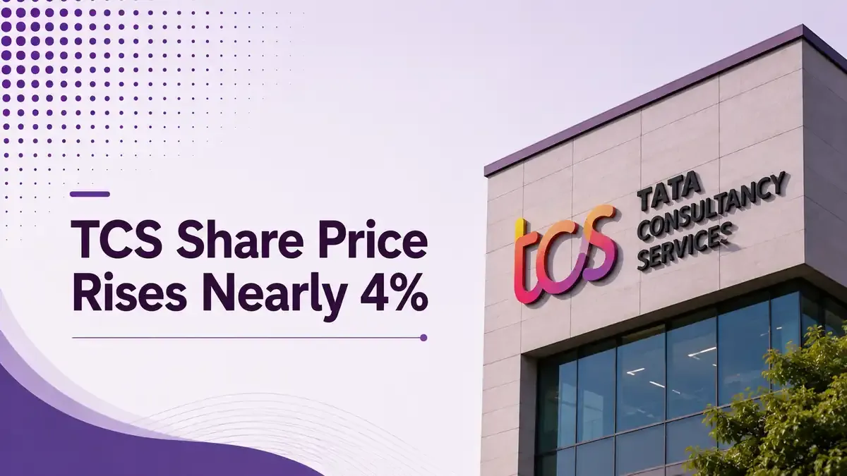 TCS share price rises nearly 4%