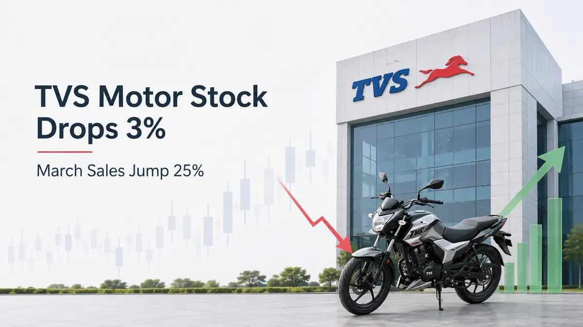 TVS Motor Stock Drops 3% Even As March Sales Jump 25%