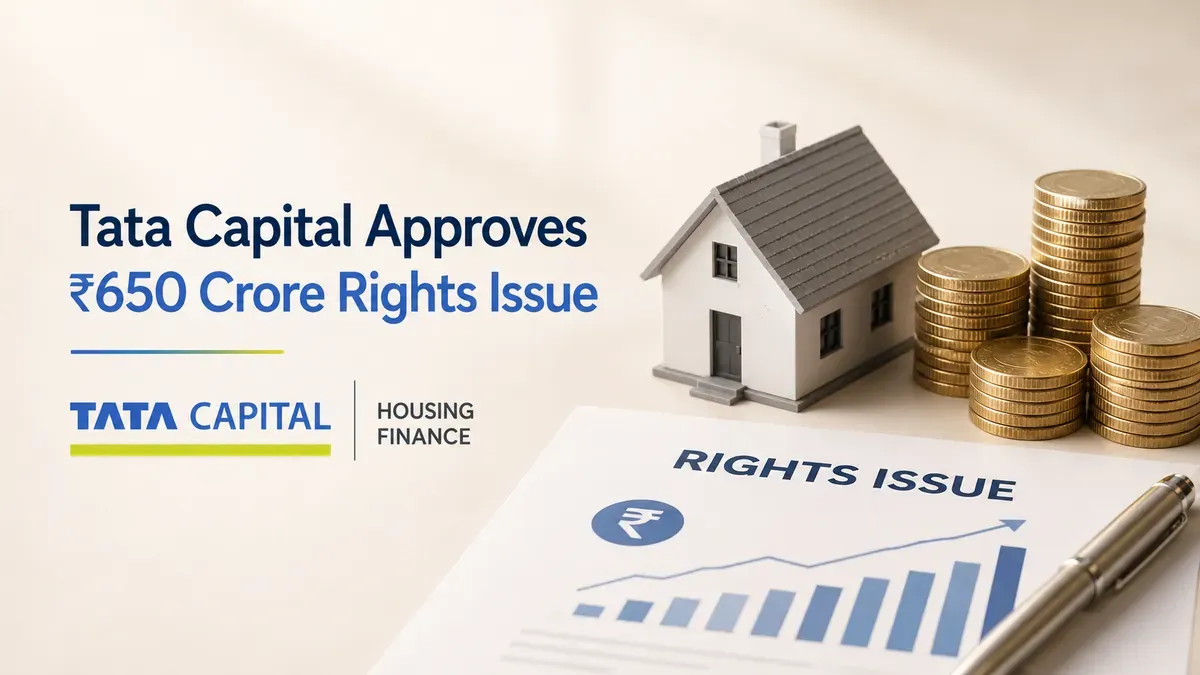 Tata Capital Approves ₹650 Crore Rights Issue For Housing Finance Arm Tata Capital Approves ₹650 Crore Rights Issue For Housing Finance Arm