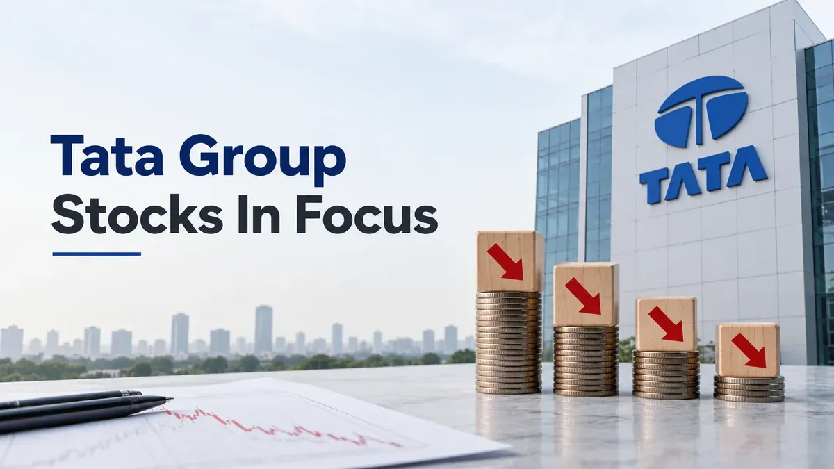 Tata Group Stocks Fall Up To 8.4% As Tata Trusts Challenges Chandrasekaran’s Reappointment 