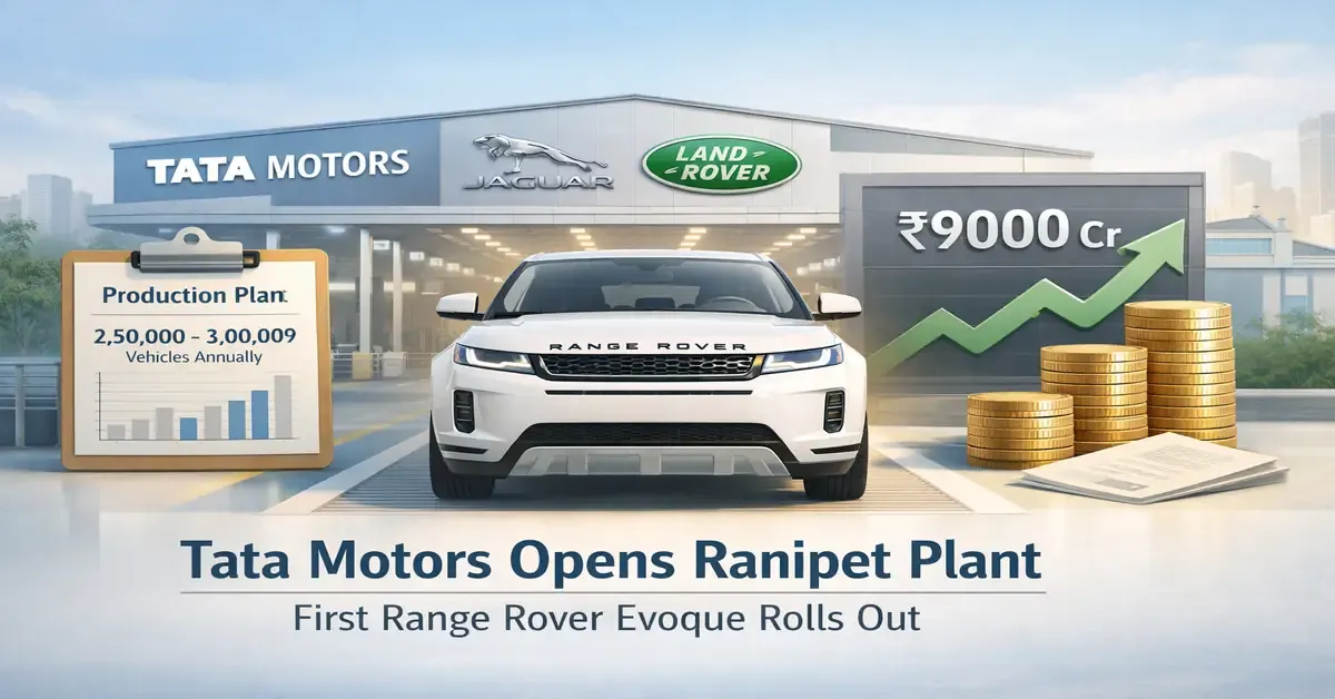 Tata Motors Opens Ranipet Facility As First Range Rover Evoque Rolls Out