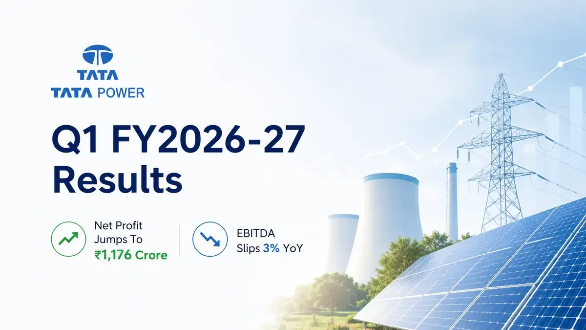 Tata Power Q1 FY2026-27 Results: Net Profit Jumps To ₹1,176 Crore; EBITDA Slips 3% YoY