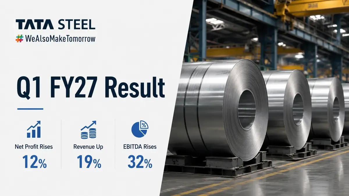 tata steel q1fy27 quarterly results profit india ninl expansion 2026 Tata Steel Q1FY27: Consolidated Net Profit Rises 12% To ₹2,318 Crore