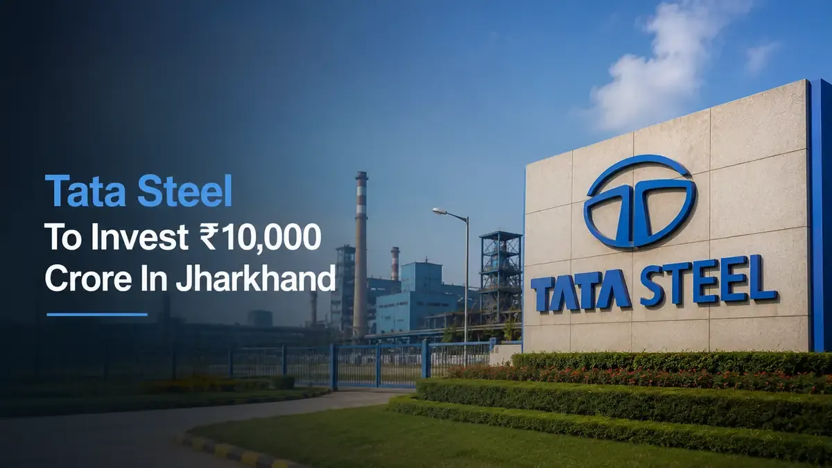 tata steel 10000 crore jharkhand hisarna low carbon steel 2028 Tata Steel Commits ₹10,000 Crore To Jharkhand As Low-Carbon Steel Push Accelerates