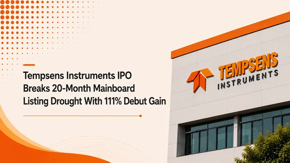 tempsens instruments ipo 111 percent listing gain Tempsens Instruments IPO breaks 20-month mainboard listing drought with 111% debut gain