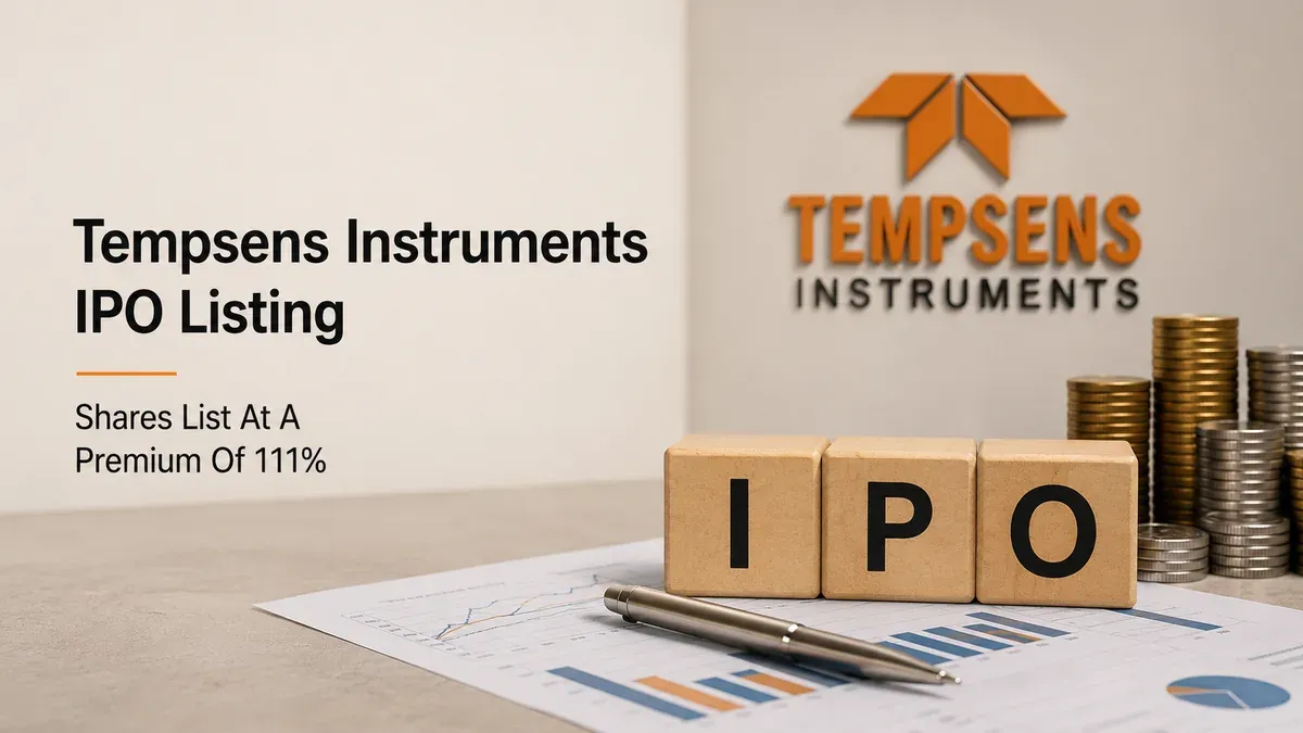 tempsens instruments shares list at 111 percent premium Tempsens Instruments IPO Listing