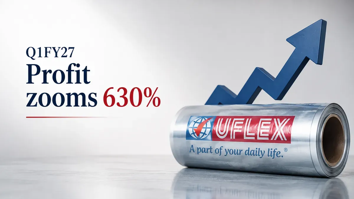 uflex shares surge q1 fy27 profit jumps Uflex Rallies 20% As Q1 FY 2026-27