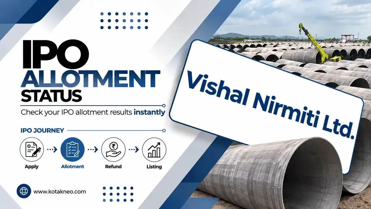 Vishal Nirmiti IPO Allotment Status: Check Online on MUFG Intime India, NSE & BSE
